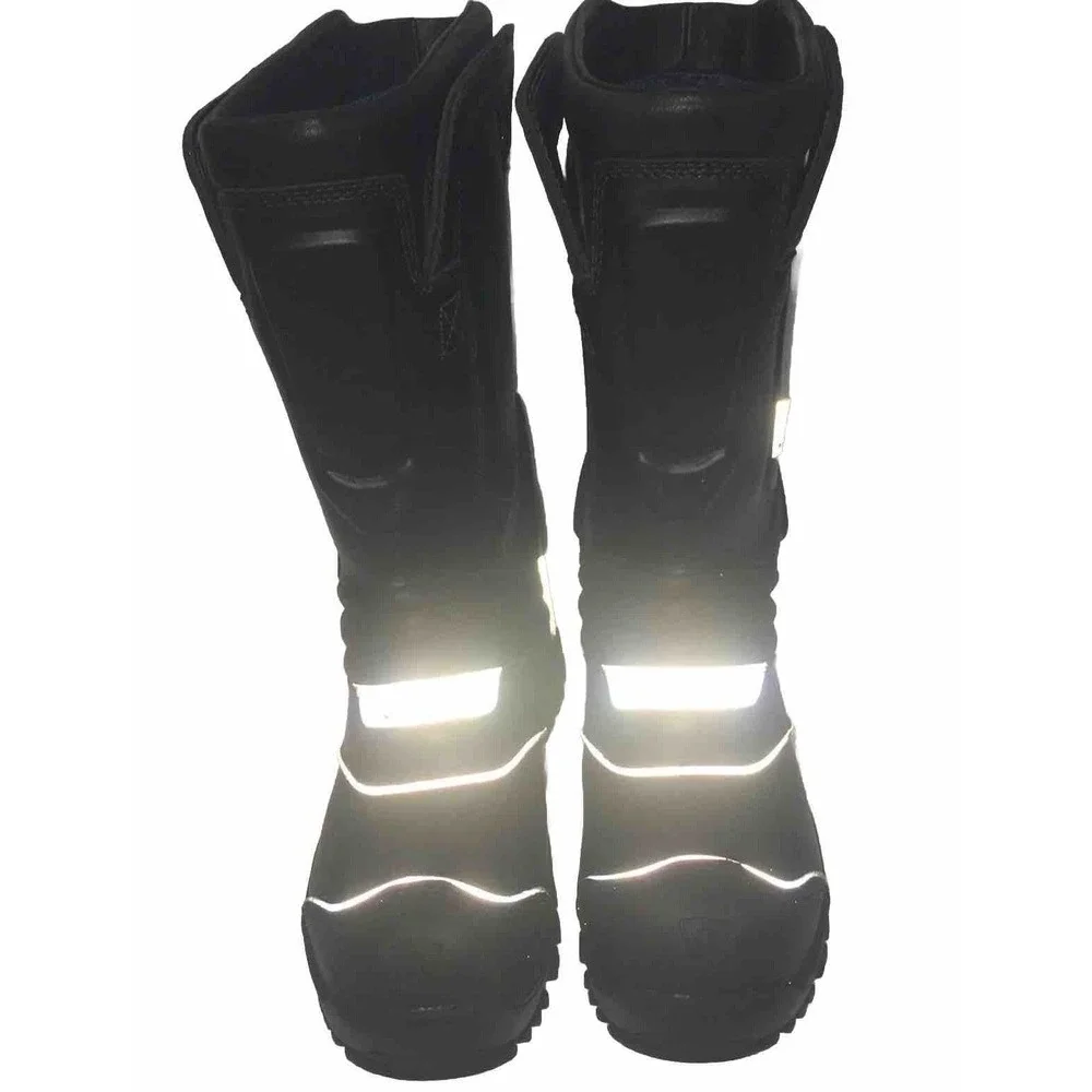 LION by Thorogood Firefighting Boots Rubber Steel toe NFPA Sz Mens 7, Womens 9